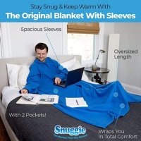 Одеяло с ръкави snuggie, снимка 7 - Олекотени завивки и одеяла - 43187092