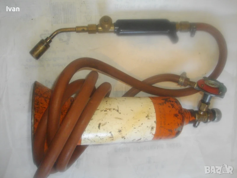 KAYSER немска оригинална газова горелка с бутилка маркуч и редуцир вентил , снимка 1