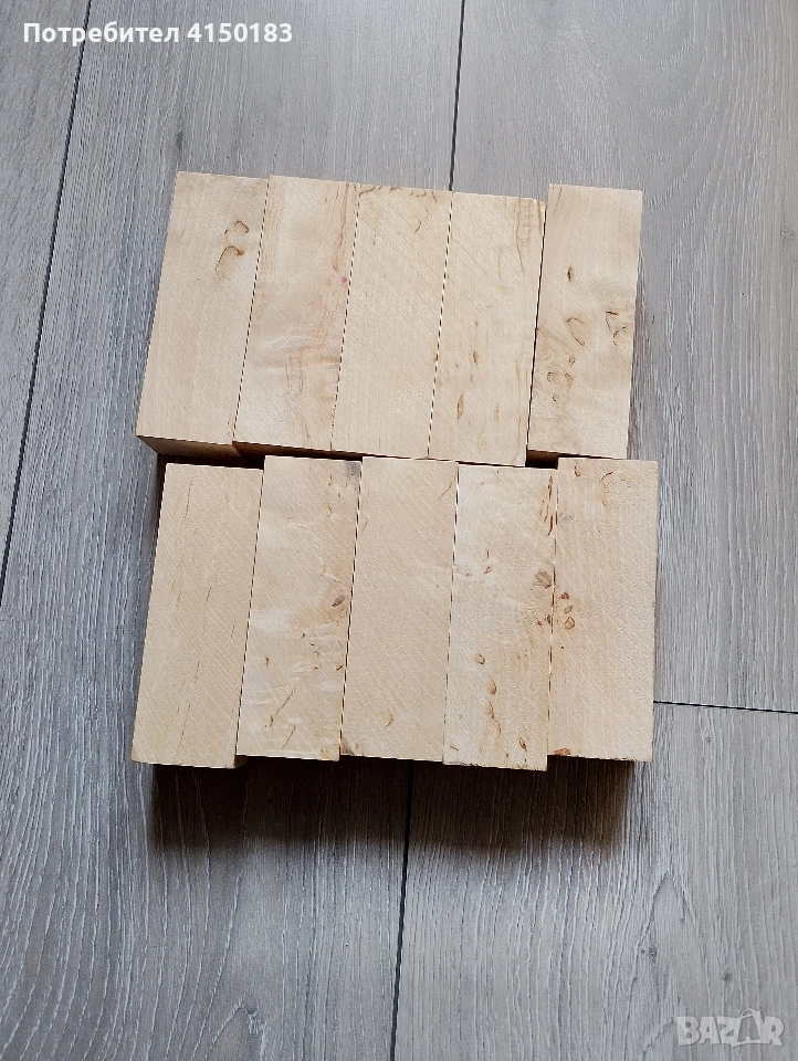 10 броя заготовки дръжки за ножове от Бреза 4 лв броя , снимка 1