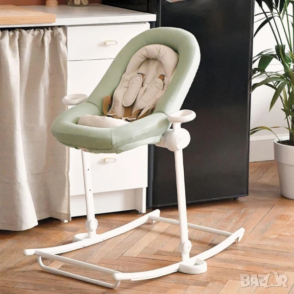 BEABA Бебешка люлка и стол за хранене 2в1, 4 височини, 3 наклона, снимка 1