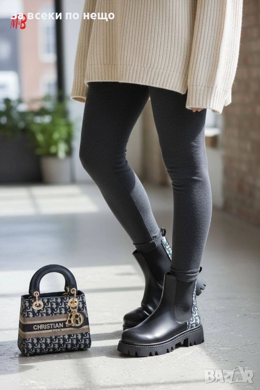 Christian Dior Дамски Черни Боти Кристиян Диор Код SK384, снимка 1