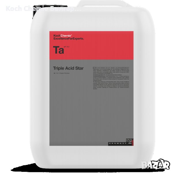 Koch Chemie Triple Acid Star - изключително мощен киселинен почистващ препарат, снимка 1