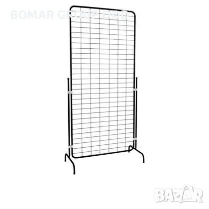 Решетка със стойка черна L900xH1900 мм, снимка 1