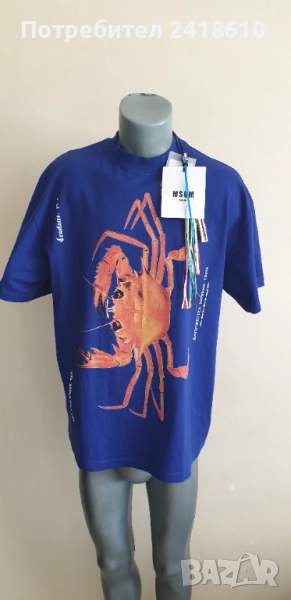 MSGM Milano Oversize Cotton Mens Size M НОВО! ОРИГИНАЛ! Мъжка Тениска!, снимка 1
