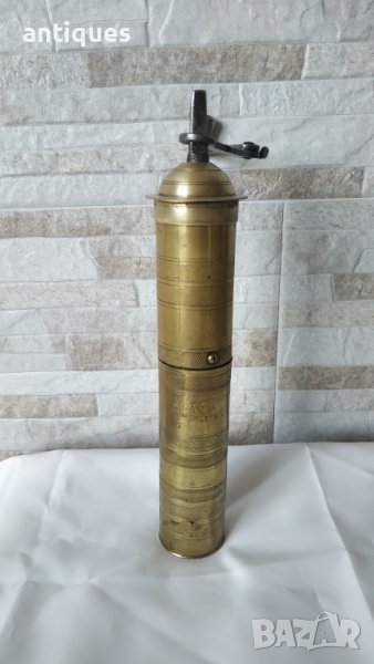 Стара месингова мелница за подправки - турска, снимка 1