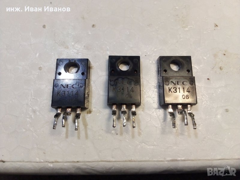MOSFET транзистори  2SK3114, MOS-N-FET, 600 V, 4 A, 30 W, 1.6 Ohm, снимка 1