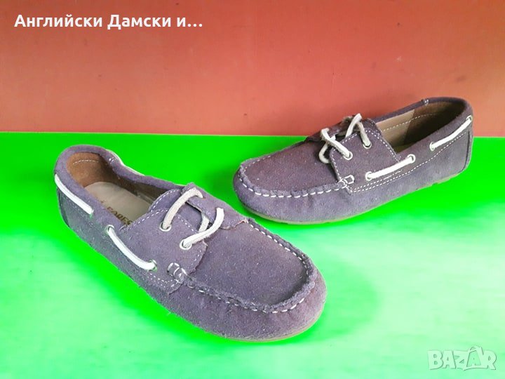 Английски дамски еспадрили естествен велур, снимка 1