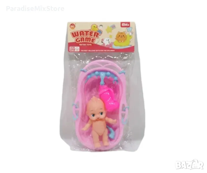 Комплект кукла бебе с вана  , снимка 1