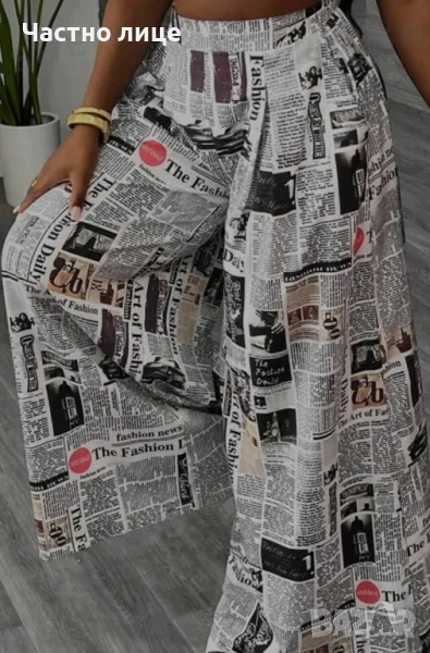 Широк панталон+блуза размер ,М,, снимка 1