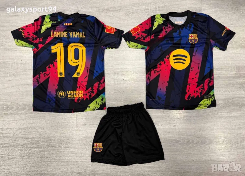 Детски Екип Ямал 2025 Ново Шарен Екип Барселона Yamine Yamal new, снимка 1
