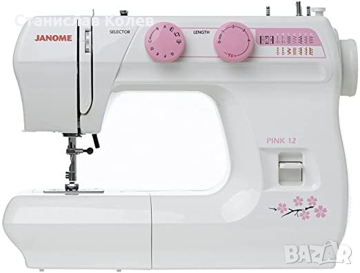 Продавам домашна шевна машина Janome Pink 12, снимка 1