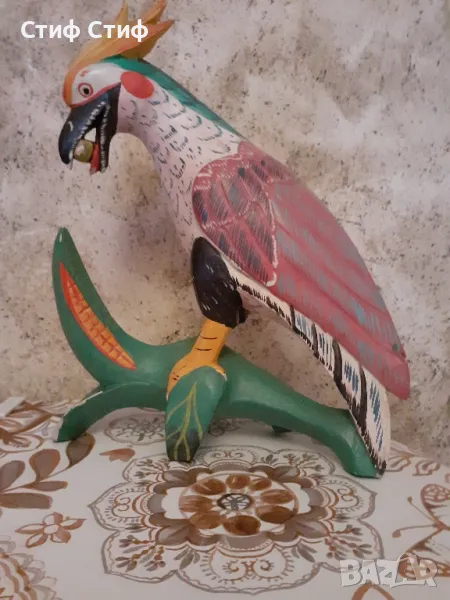 Дървен папагал, снимка 1