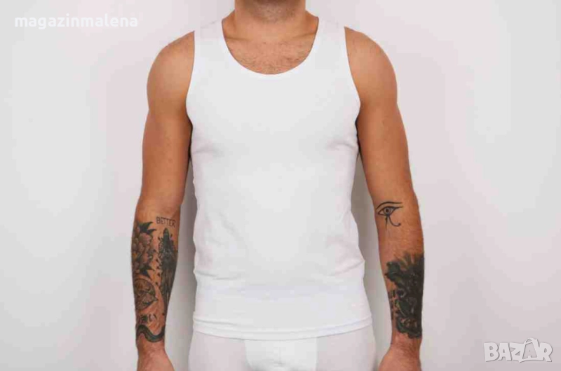 Mansue S,M,L,XL,2XL,3XL черен,бял италиански памучен мъжки потник памучни мъжки потници мъжко бельо , снимка 1