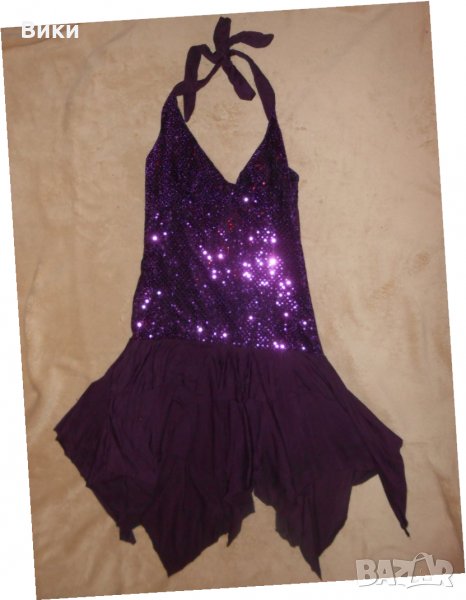 Елегантна рокля в лилаво , снимка 1