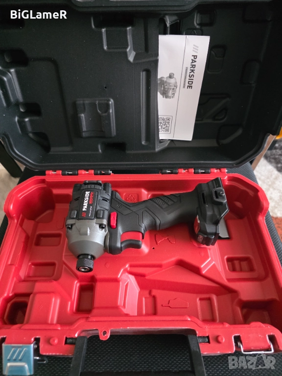 НОВ ударен винтоверт Parkside PDSSAP 20-Li B3, в гаранция до Юни 2027г., снимка 1