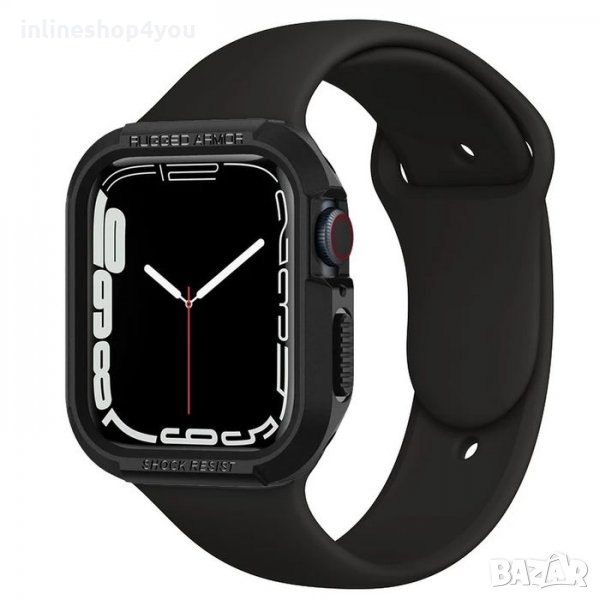 Удароустойчив Кейс Протектор за Apple Watch 7 6 5 SE 40 41 44 45mm 3D, снимка 1