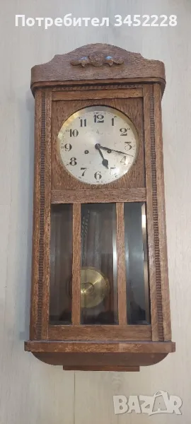 часовник механичен винтидж  стенен , снимка 1