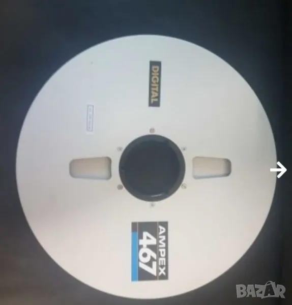 35см. алуминиева ролка за магнетофон Ampex. 1/4" В перфектно състояние. , снимка 1
