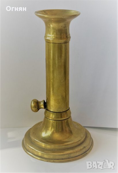 Стар свещник с регулатор 16см , снимка 1
