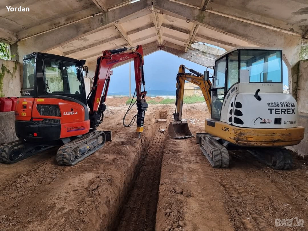 Багер, изкопи, хидравличен чук , снимка 1