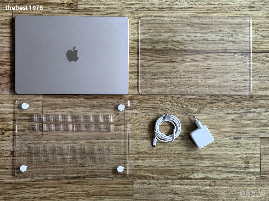 MacBook Air 15 M2`8 CPU/10 GPU/8GB RAM/256GB SSD/Бат 99%/Като Нов, снимка 1