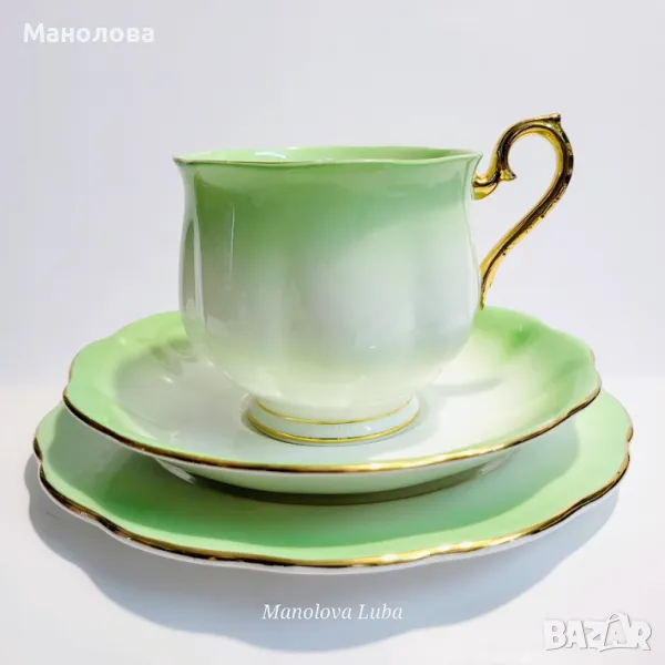 Троен комплект Royal Albert Rainbow - във форма Hampton Shape., снимка 1