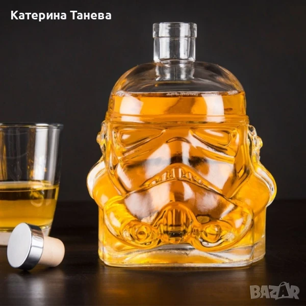 Стъклена бутилка шише , снимка 1