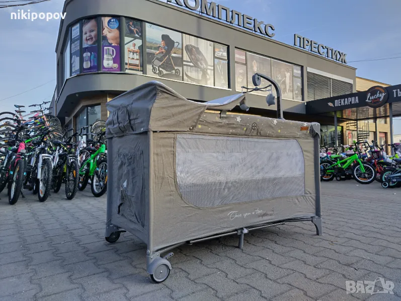 CANGAROO Детска кошара Once upon a time 3 сив, снимка 1