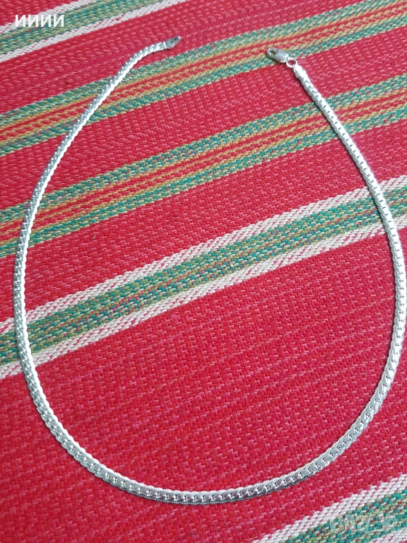 Сребърен ланец, снимка 1