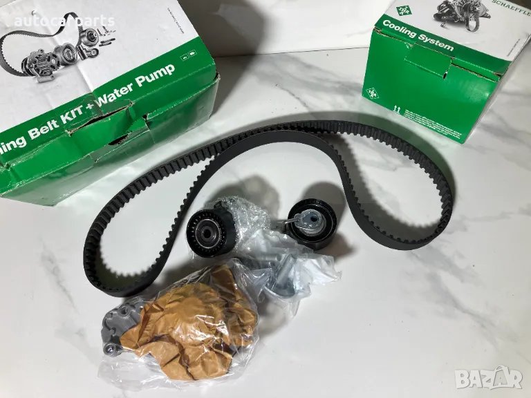 Комплект ангренажен ремък с водна помпа за Ситроен, Форд, Пежо и Тойота двигатели 1.4 Hdi, TDCi, снимка 1