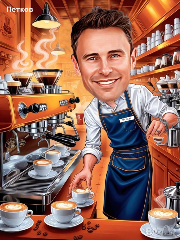 Карикатура по снимка! Уникален подарък за любим човек!, снимка 1