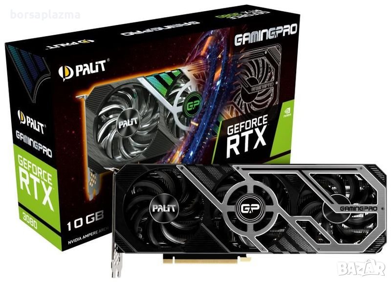 Palit GeForce RTX3080 GamingPro LHR 10 GB Enthusiast graphics card, снимка 1