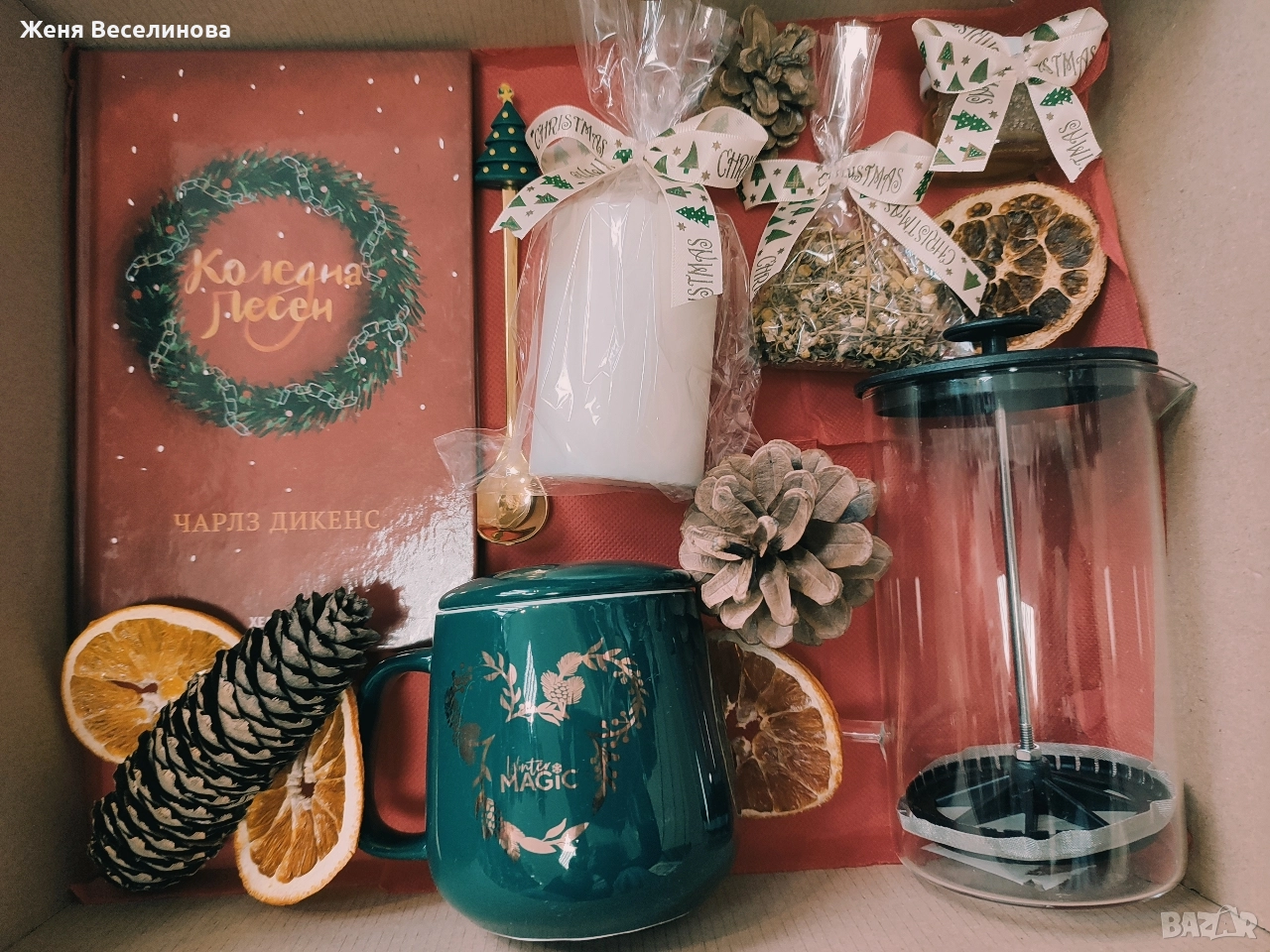 Коледен комплект в кутия, снимка 1