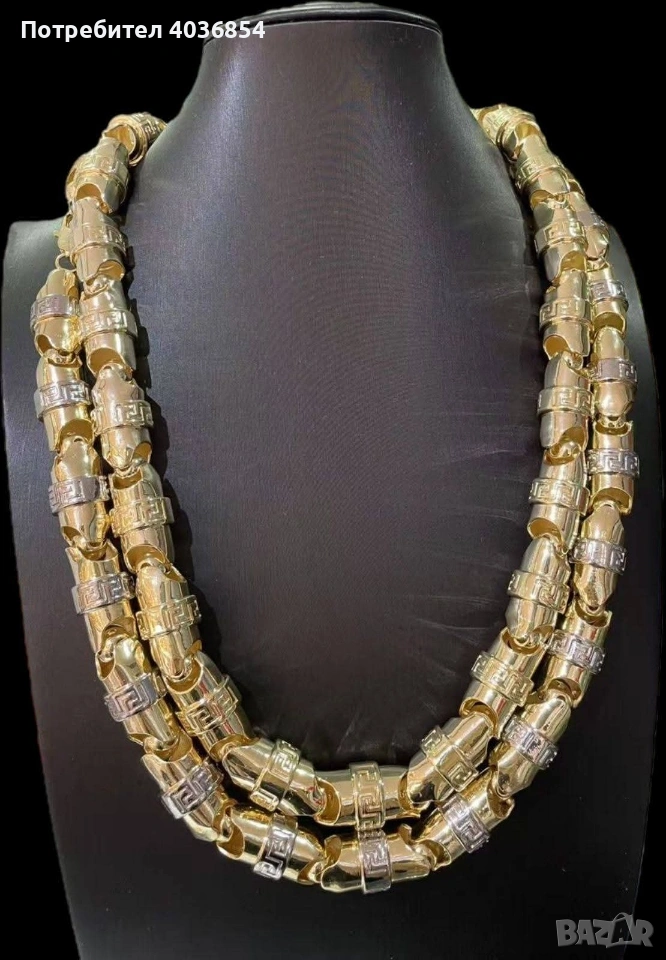 Позлатени мъжки ланци , снимка 1
