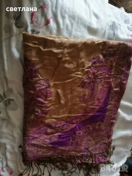 голям шал с ресни, снимка 1