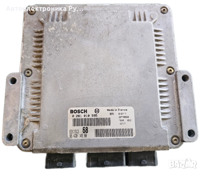 Компютър двигател за Citroen Xsara Picasso, Peugeot 307, 2.0 HDI, 0 281 010 595, 96 420 149 80, снимка 1