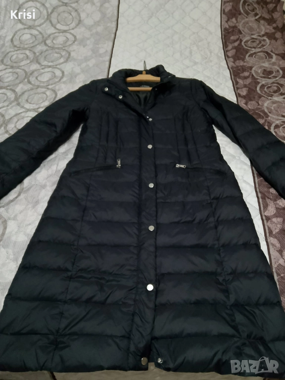 Дамско дълго яке с гъши пух, снимка 1
