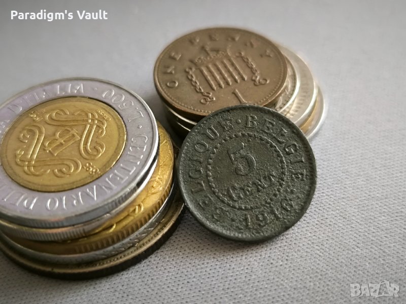 Монета - Белгия - 5 цента | 1916г., снимка 1