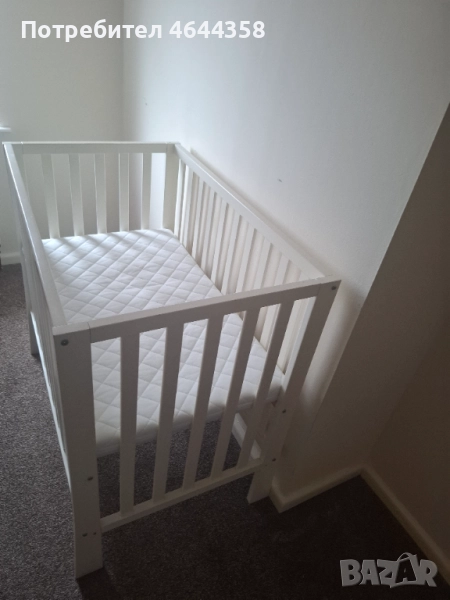 дървена кошара за бебе, снимка 1