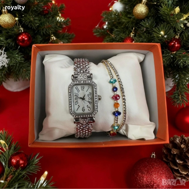 Часовник и гривни в комплект – завършена визия без усилие, снимка 1