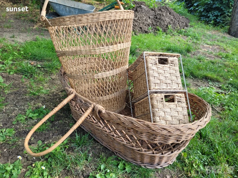 РАТАНОВА кошница, голям ПЛЕТЕН кош, снимка 1