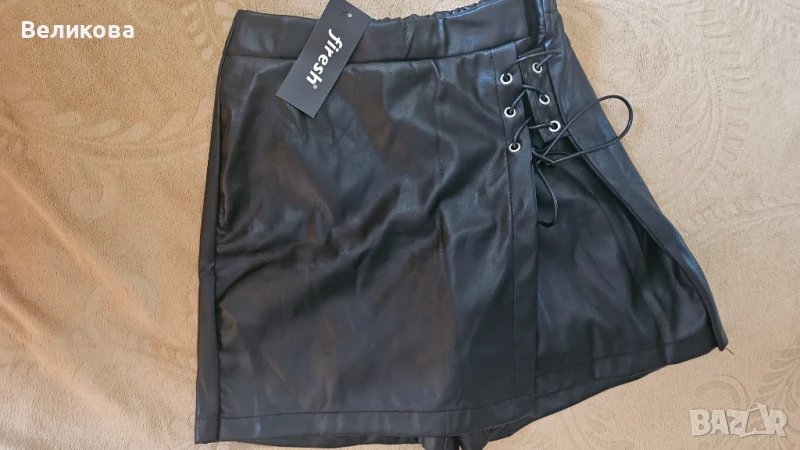 Кожена пола панталон, снимка 1