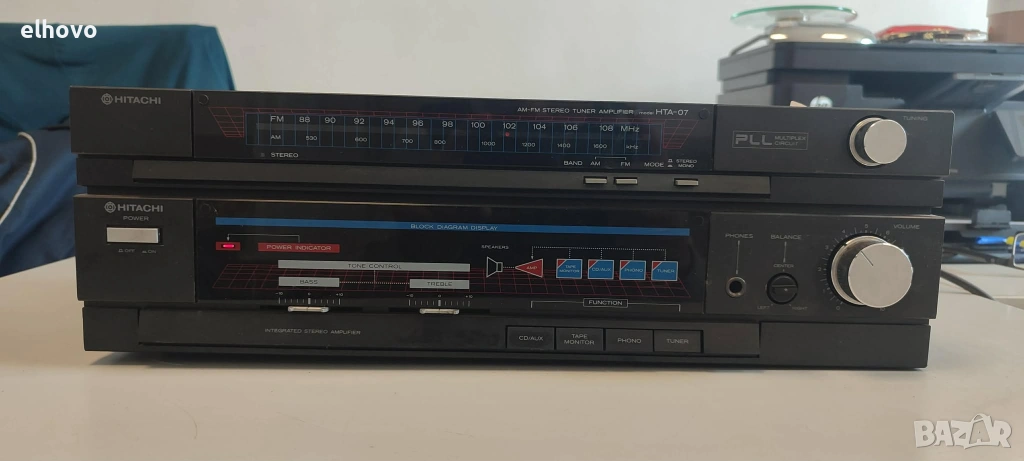 Стерео усилвател с тунер Hitachi HTA-07, снимка 1