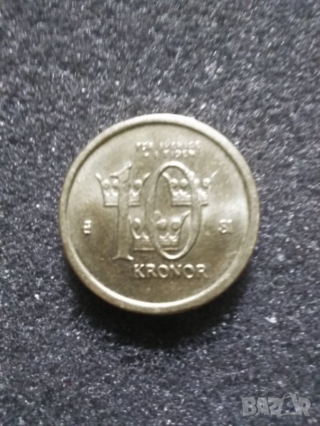 10 крони 2007г. Швеция, снимка 1