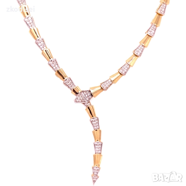 Златно колие BVLGARI 23,22гр. 42,0см. 14кр. проба:585 модел:34398-6, снимка 1