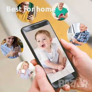 5G WiFi шпионска камера в часовник- термометър с Tuya , снимка 6 - Камери - 48833166