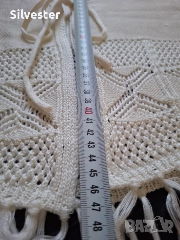 Дамско плетено елече на ресни, Чисто ново, размер XL , снимка 14 - Елеци - 50861857