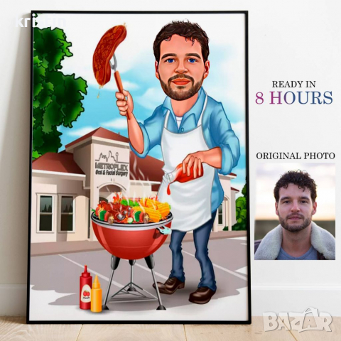 Карикатура по ваша снимка, снимка 7 - Картини - 36555632