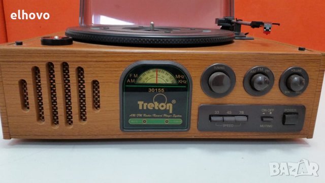 Грамофон с радио Treton 30155, снимка 2 - Грамофони - 28953234