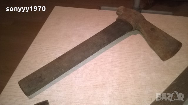 ПОРЪЧАНИ-антики-стари масивни-брадва/чук/томахавка с печати, снимка 7 - Колекции - 26329656